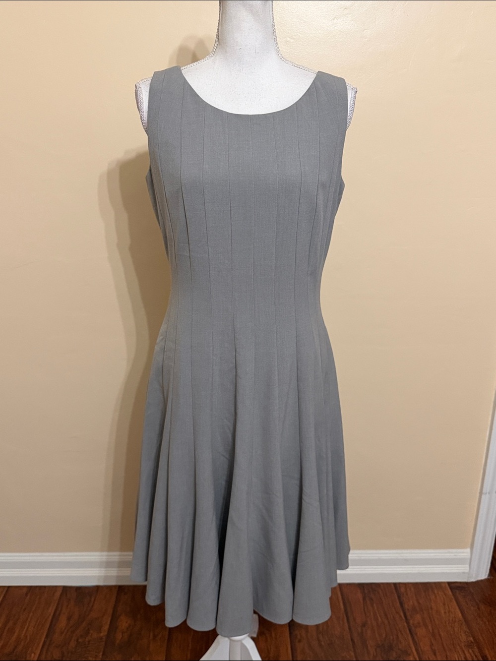 Calvin Klein Sleeveless Fit-and-Flare Dress - Picture 5 of 7